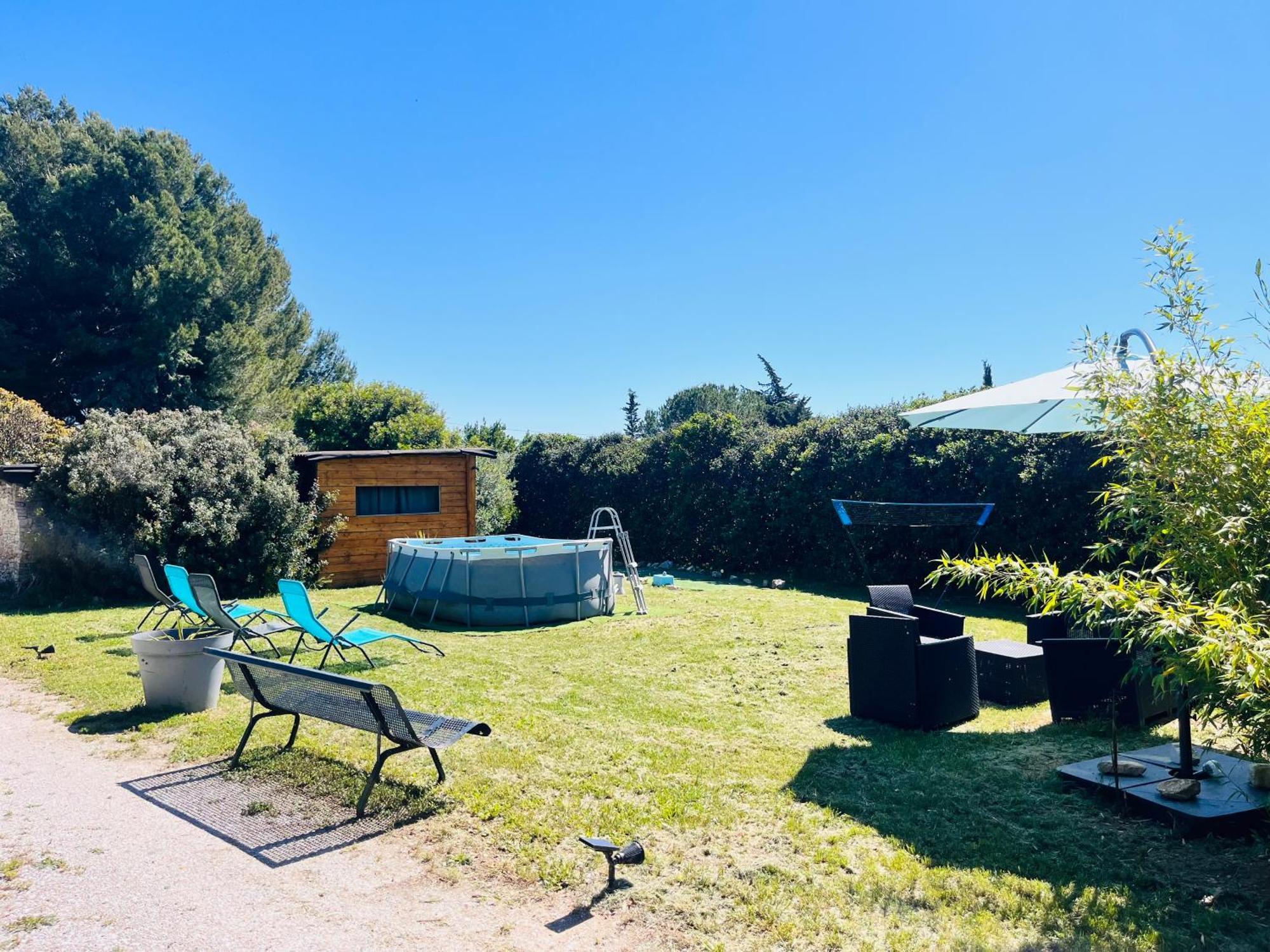 Location T3 Jardin Avec Piscine Villa Mèze Exteriör bild
